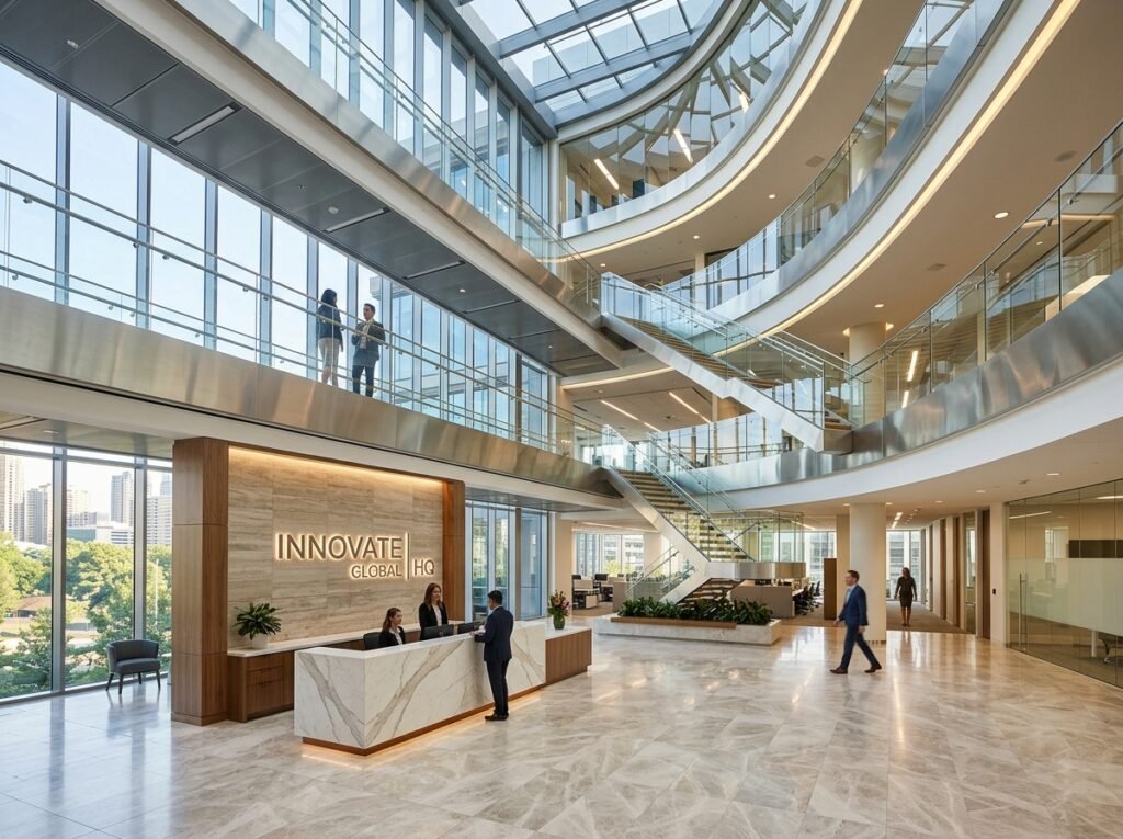 Corporate commercial building architecture