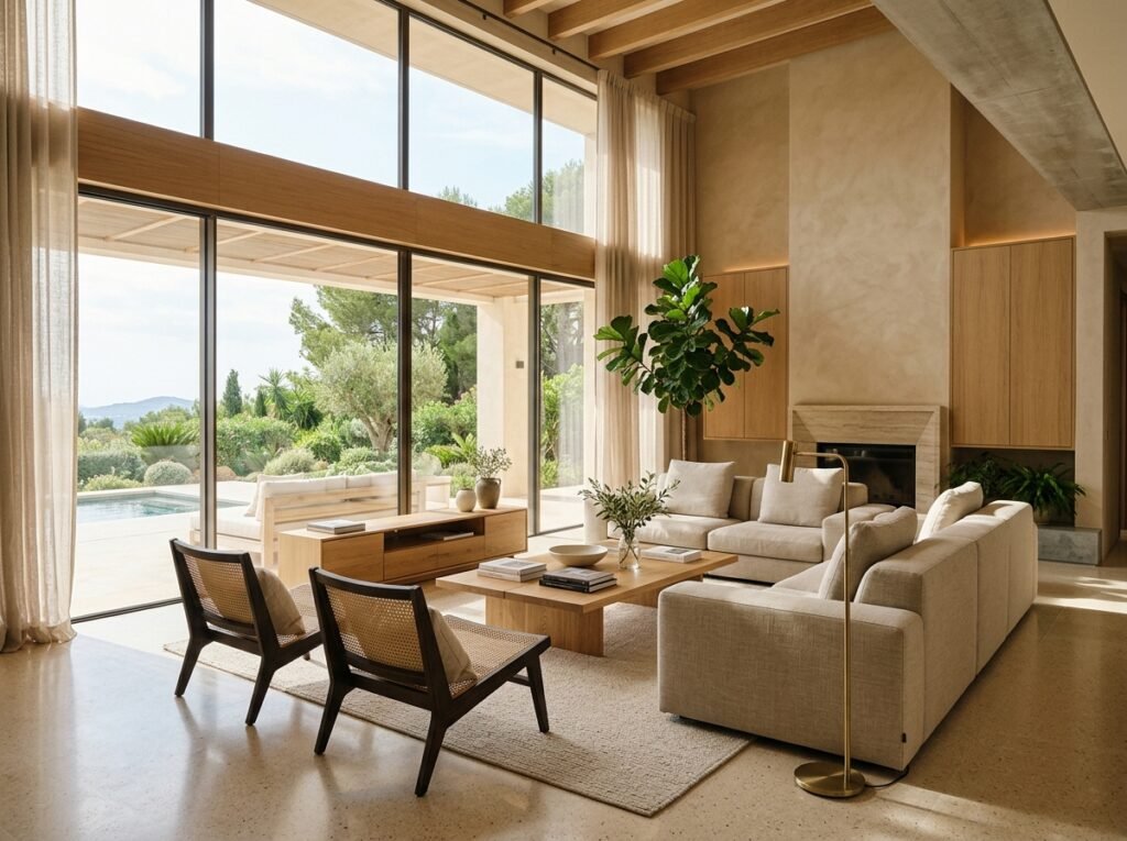Luxury residential interior and living space